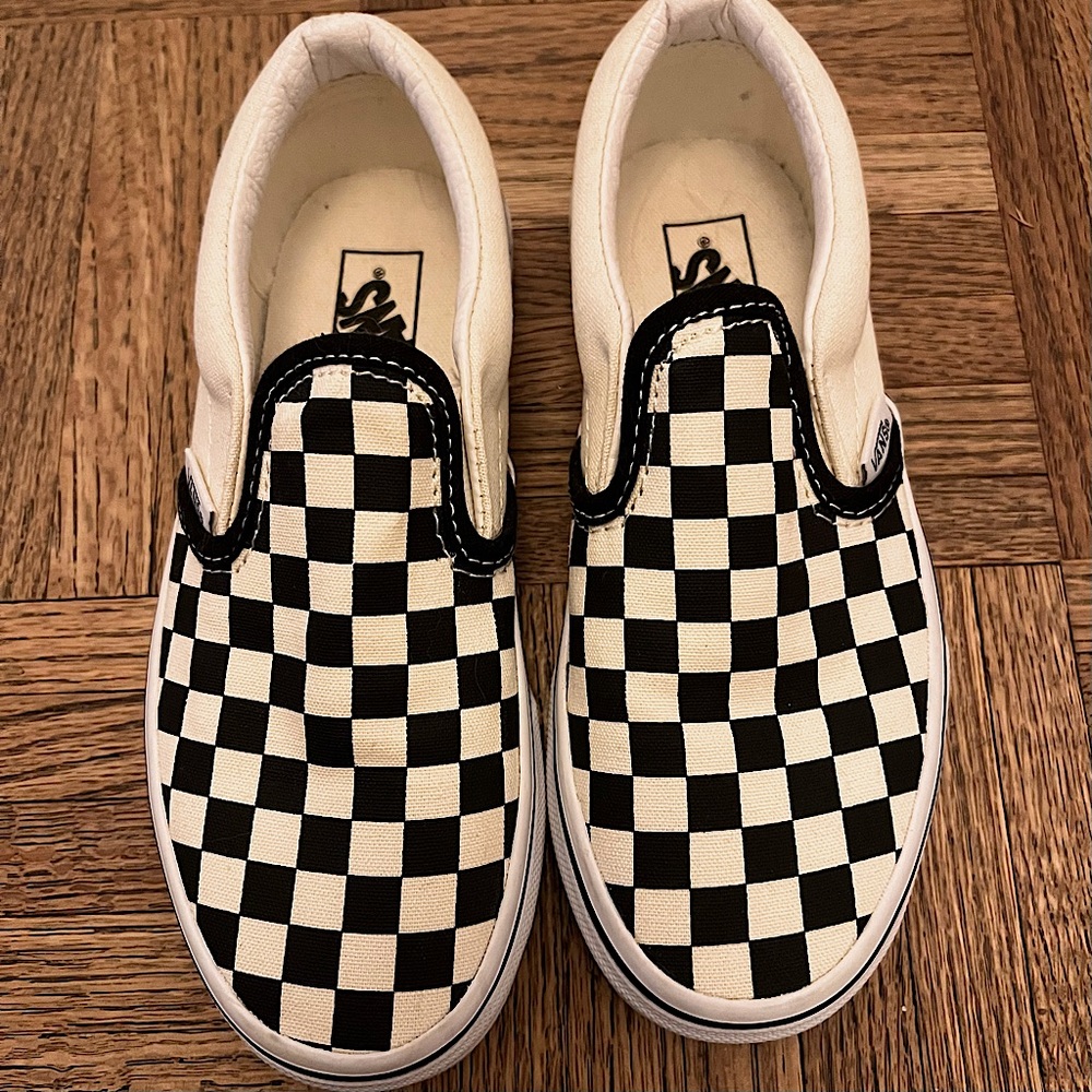 Van’s Checkerboard Sneakers kids size 1
